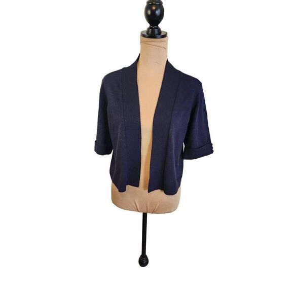 89th and Madison Navy Blue Open Cardigan in a Large - Picture 1 of 7